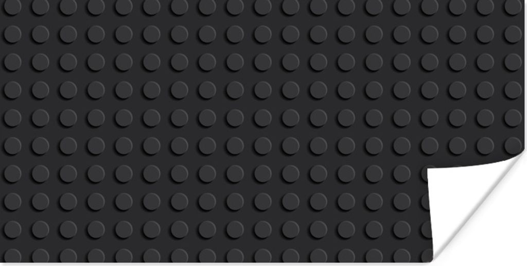 MuchoWow Poster Lego - Bild - Schwarz 40x20 cm - Poster für die Wand - Poster Schlafzimmer