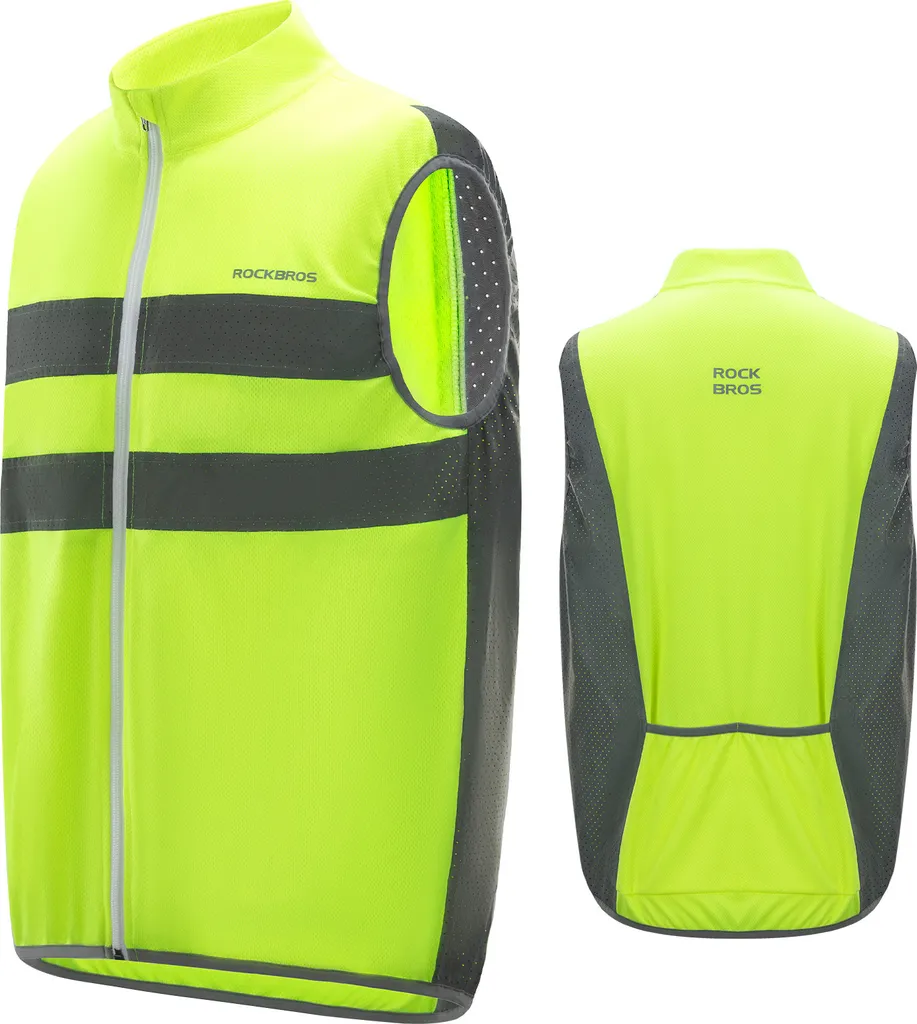ROCKBROS Bicycle West gilet di sicurezza riflettente per gli sport all'aperto taglia M (Asia)