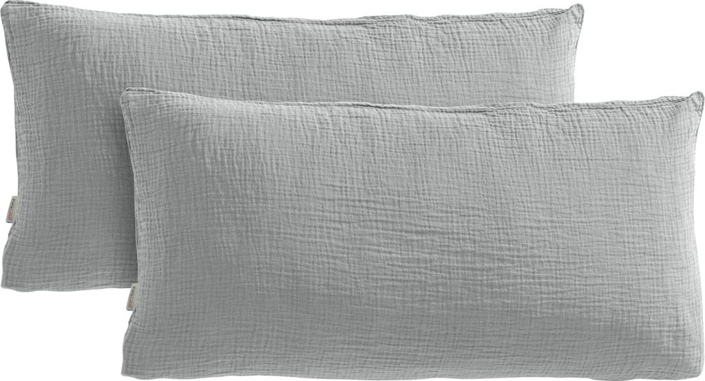 Pure Label Musselin Kissenbezug 40x80 2er Set aus 100% Produktbild 