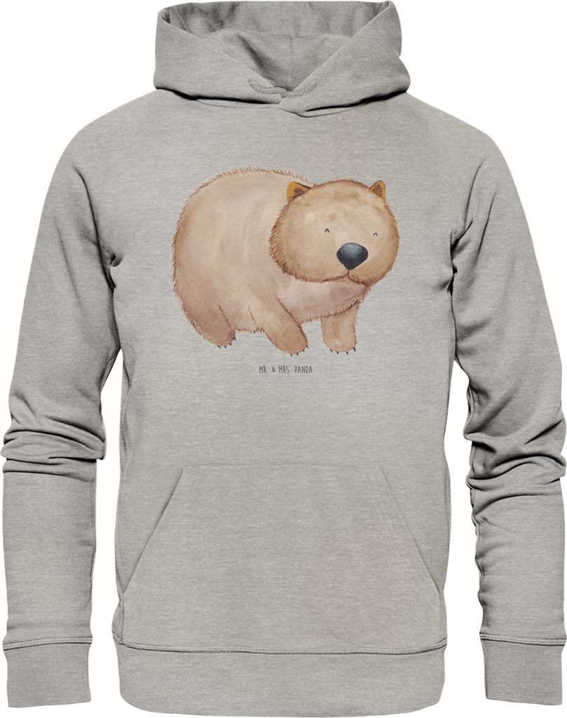 Mr. & Mrs. Panda Kapuzensweater Wombat Größe M - Heather Grey - Geschenk, Lustige Sprüche, Australien, Kapuzenpullover, Das Leben Ist schön, Ka...