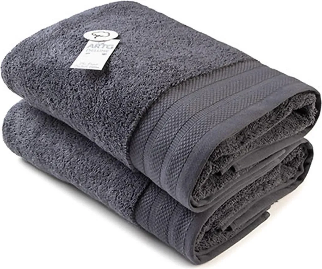 Telo Doccia Palestra & Spa A&R AR604 Grigio Scuro 70x140 Cotone