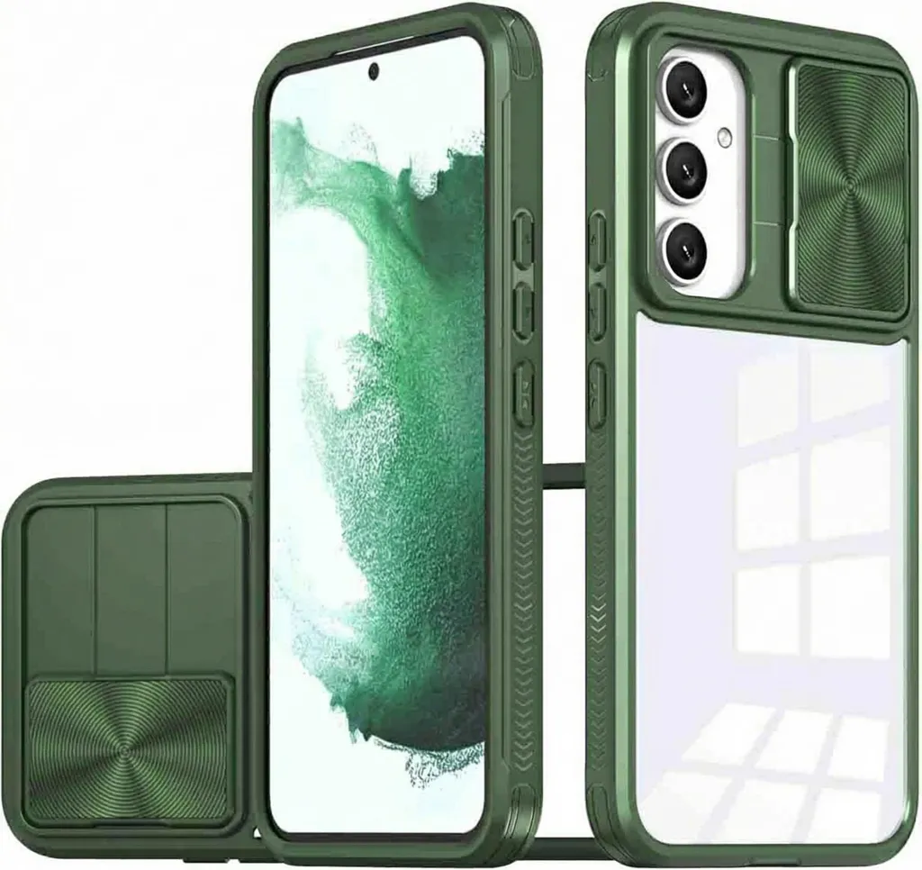iMoshion Cover Samsung Galaxy A54 5G Verde Scuro con Copri-Fotocamera