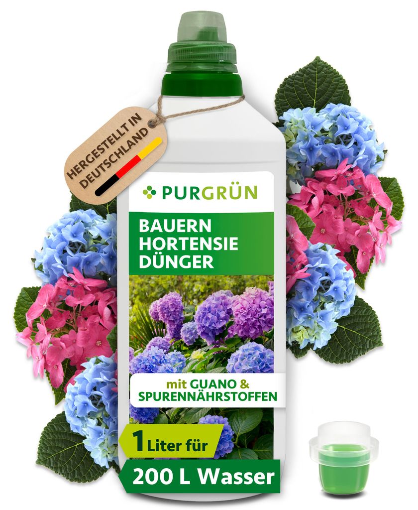 Purgrün Bauernhortensie-Dünger 1 Liter Produktbild 