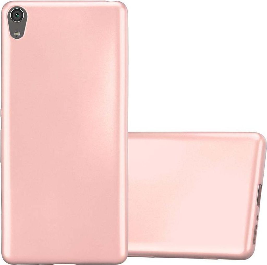 Cadorabo Schutzhülle für Sony Xperia XA Hülle in Rosa Handyhülle TPU Silikon Etui Cover Case