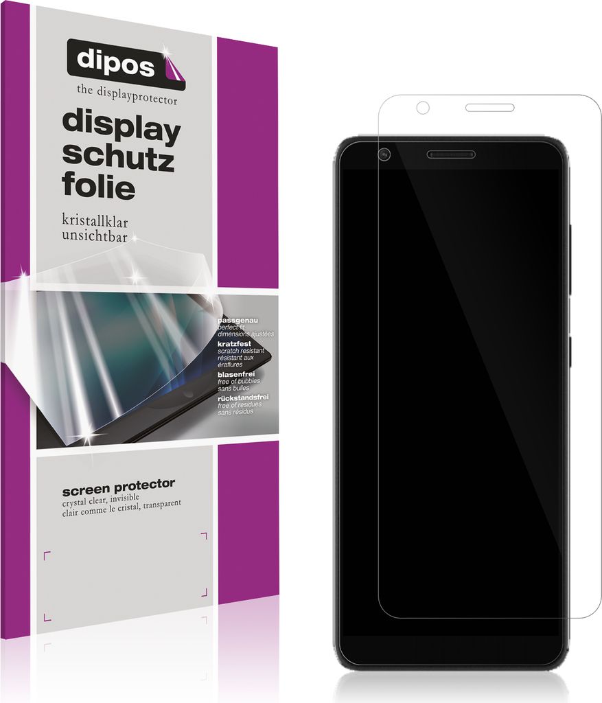 2x Schutzfolie für ZTE Blade A3 Joy klar Displayschutzfolie Folie Display Schutz dipos