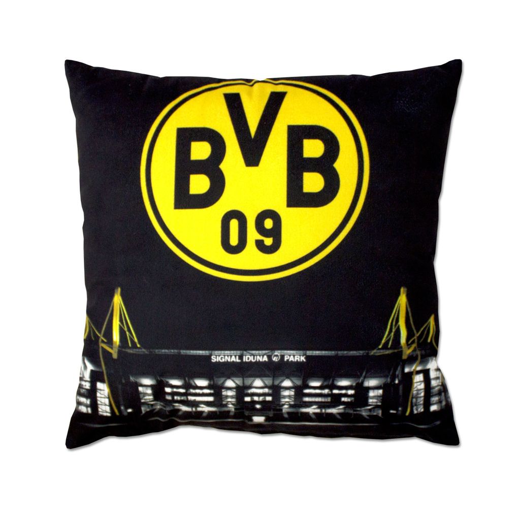 40x40cm BVB-Kissen mit Skyline Borussia Dortmund 