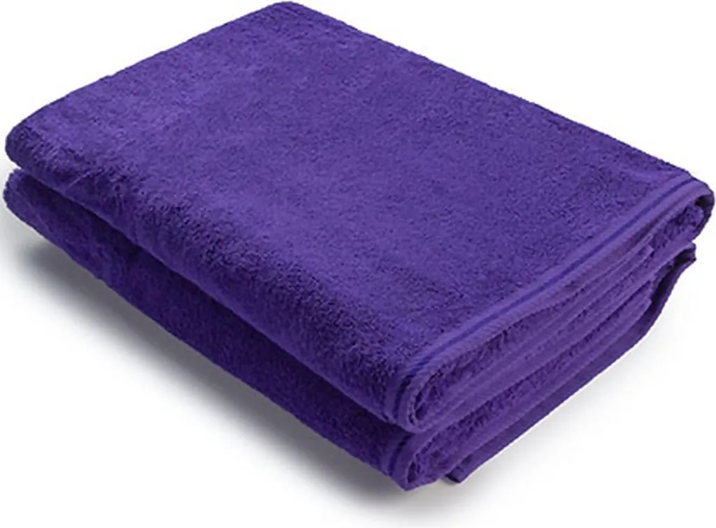 Serviette de bain 70x140 cm Purple en éponge épaisse haute absorption