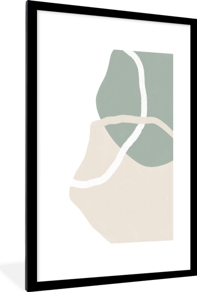 MuchoWow® Gerahmtes Poster Minimalismus - Pastell - Produktbild 