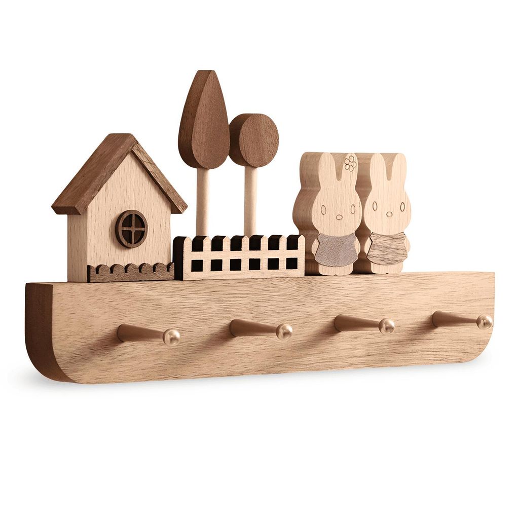 TOJ Living Kinderkastje voor aan de muur, hout, 30 cm – Productafbeelding 