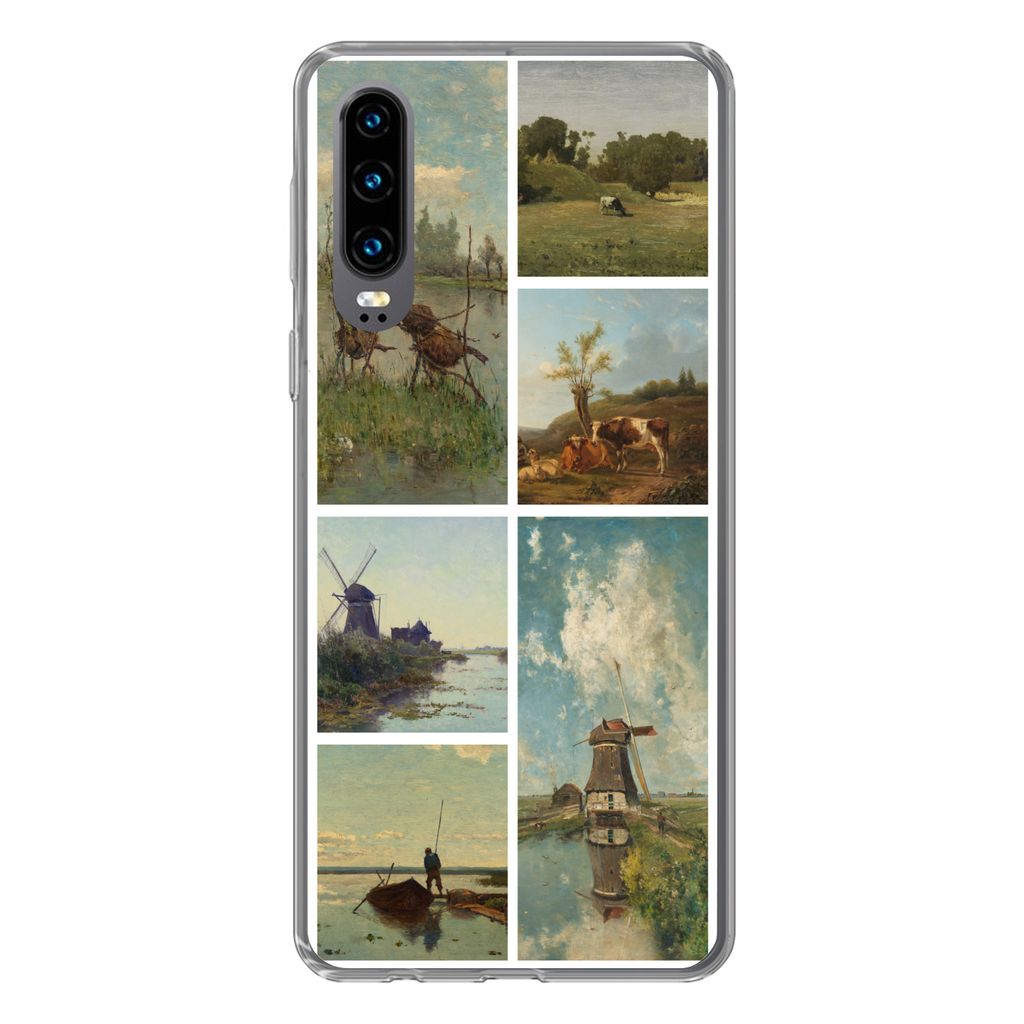 MuchoWow® Handyhülle Schutzhülle Hülle für Huawei P30 Kunst Produktbild 