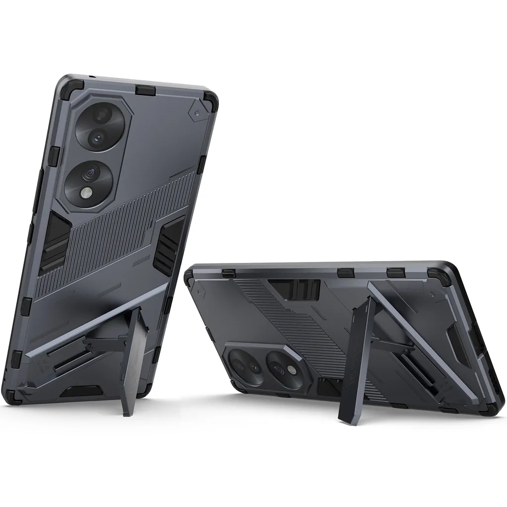 Custodia Design per Honor 70 Grigio: Funzionalità e Protezione Ibrida - 4