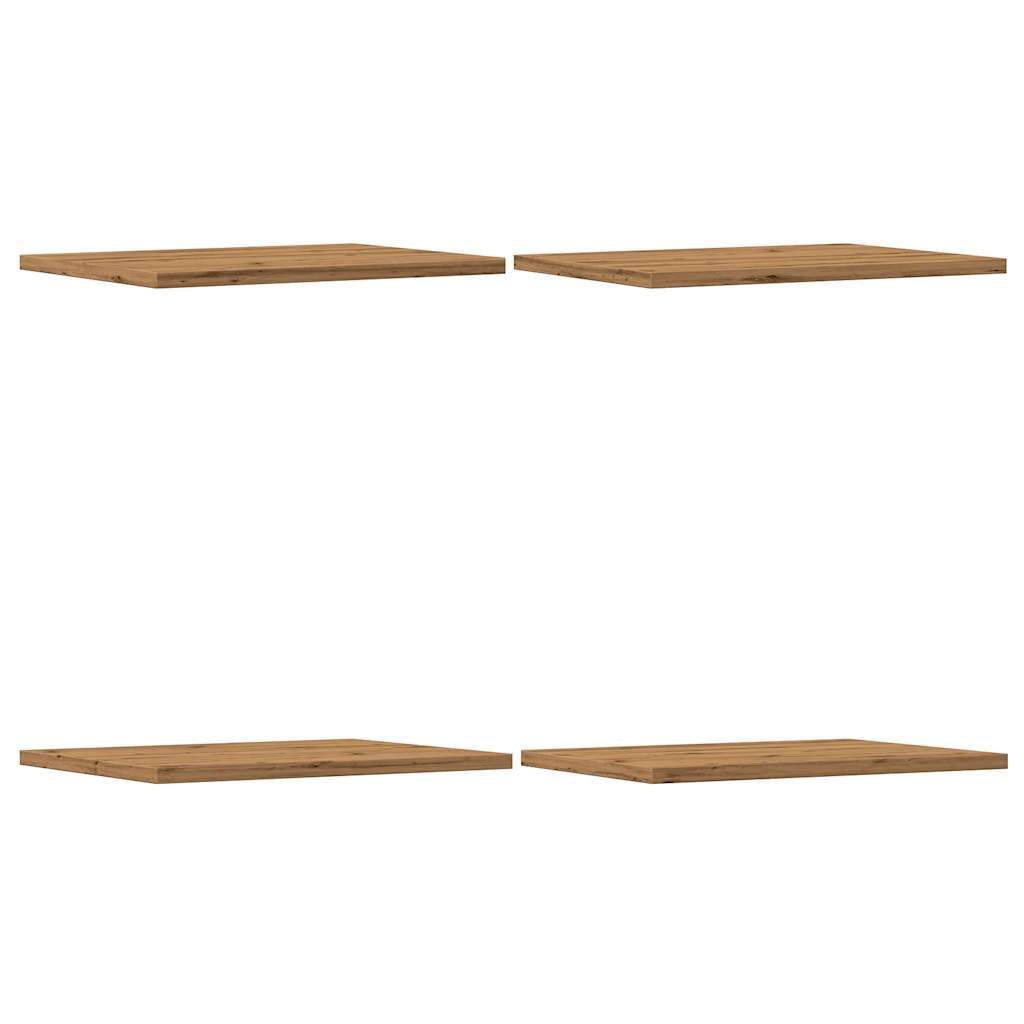 vidaXL Police 4 ks Remeselný dub 40x30x1,5 cm materiál na Obrázok produktu 