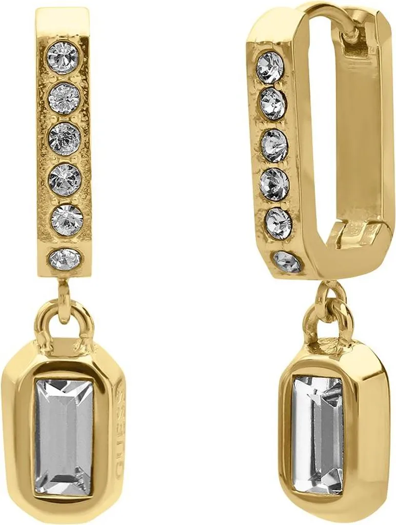 Boucles d'oreilles Guess anti-allergie sans nickel en acier doré
