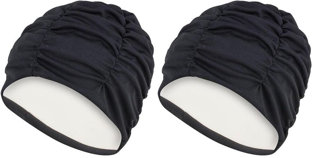 Aquafeel Fabric Badekappe Schwarz  Schwarz One Size Produktbild 