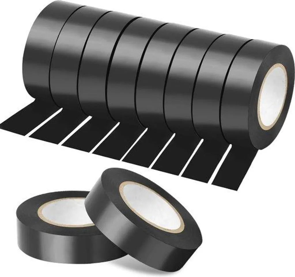 Ruban isolant noir flexible 10 m résistant à l'humidité et la chaleur