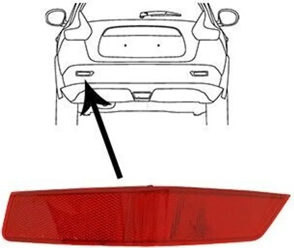 Pièce de Rechange Catadioptre Gauche pour Nissan X-Trail T32 SUV