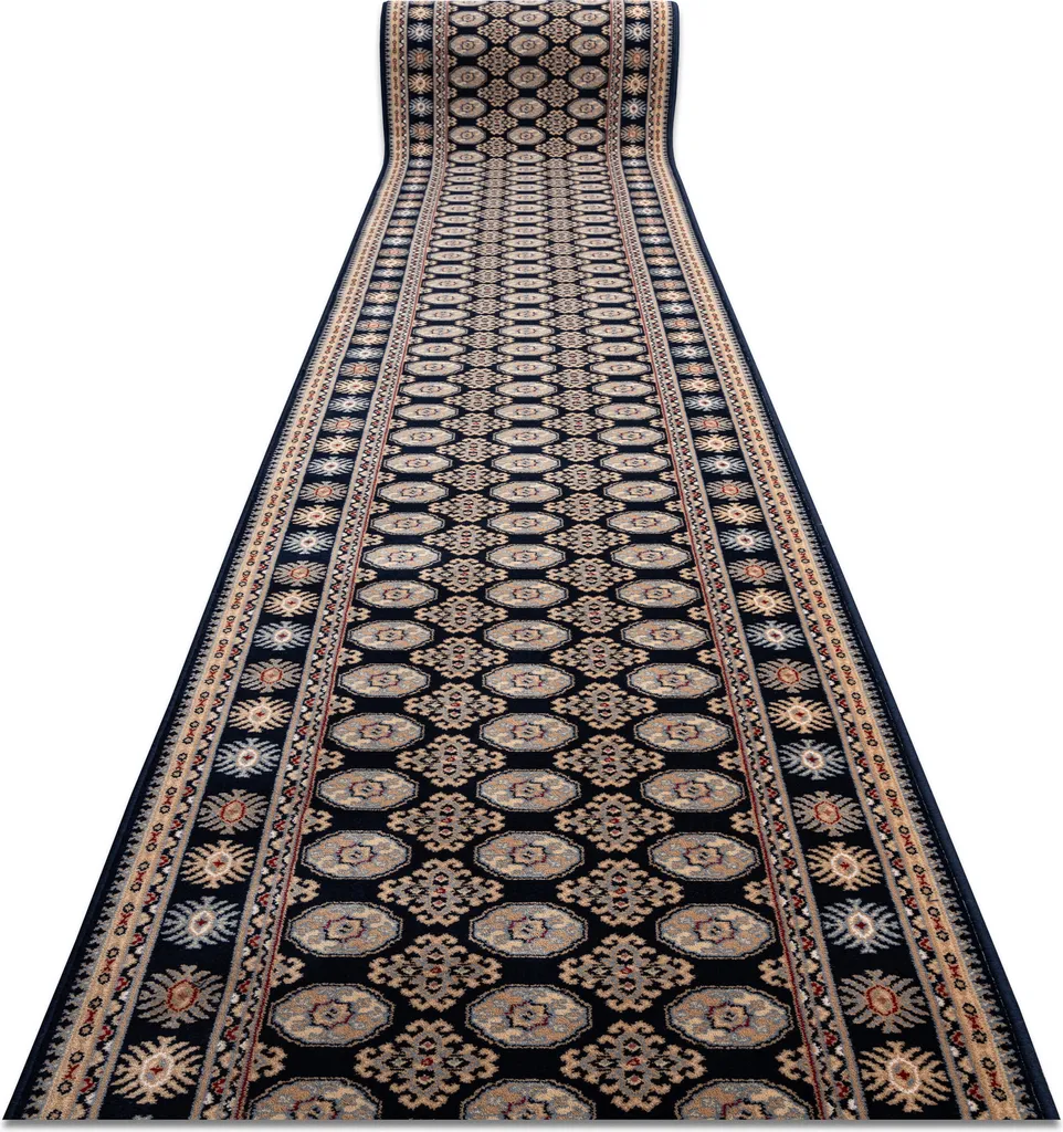Laine foulée bicolore bleu 100x300 cm Rosette NAIN 6177 haute densité