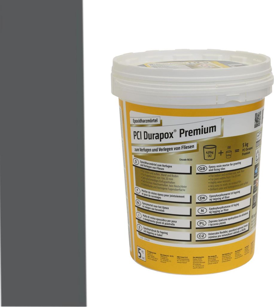 PCI Durapox Premium Nr. 47 Anthrazit 5 kg Eimer Produktbild 