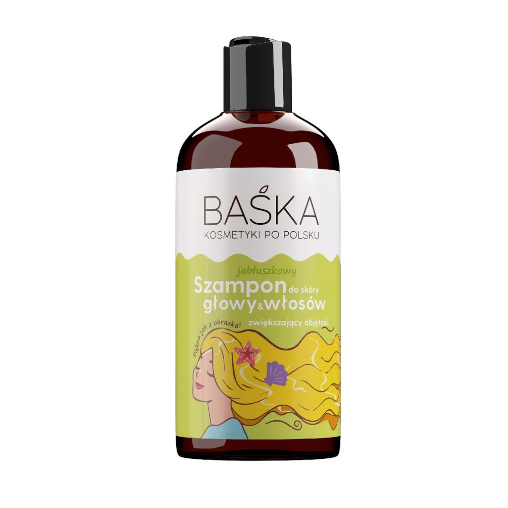 BAŚKA Cosmetics Po Polsku Apfel-Haarshampoo - Volumenaufbauend 500 ml