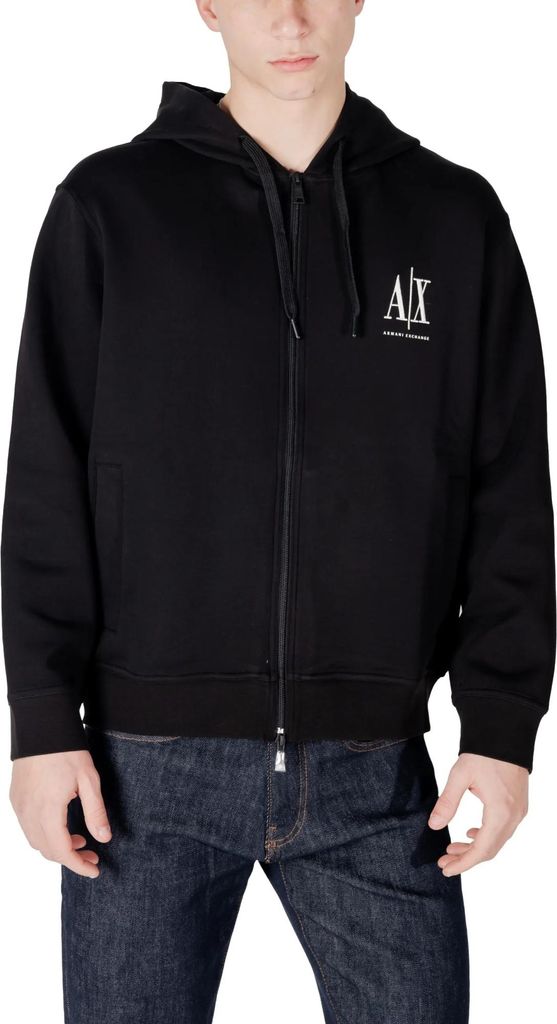 Armani Exchange Herren Fleece Schwarz Pullover : Größe - XS Größe: XS