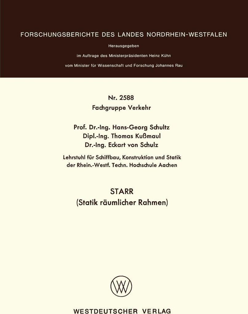 STARR (Statik räumlicher Rahmen)