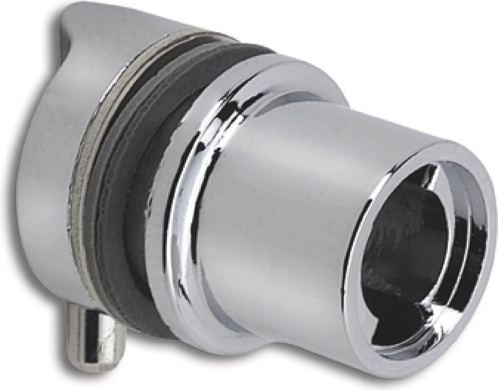 Hekna Glastürschloss Zylinderschloss für 6mm Glasstärke, Zamak verchromt poliert