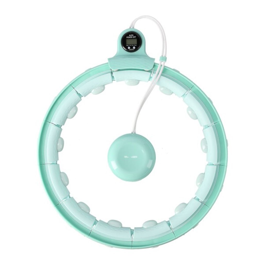 Massage-Hula-Hoop Home FH02 mit Gewicht und Zähler grün
