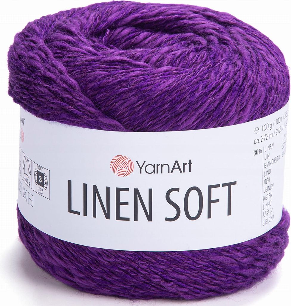 Włóczka YarnArt Linen Soft / 100 g / len wiskoza bawełna / Zdjęcie produktu 