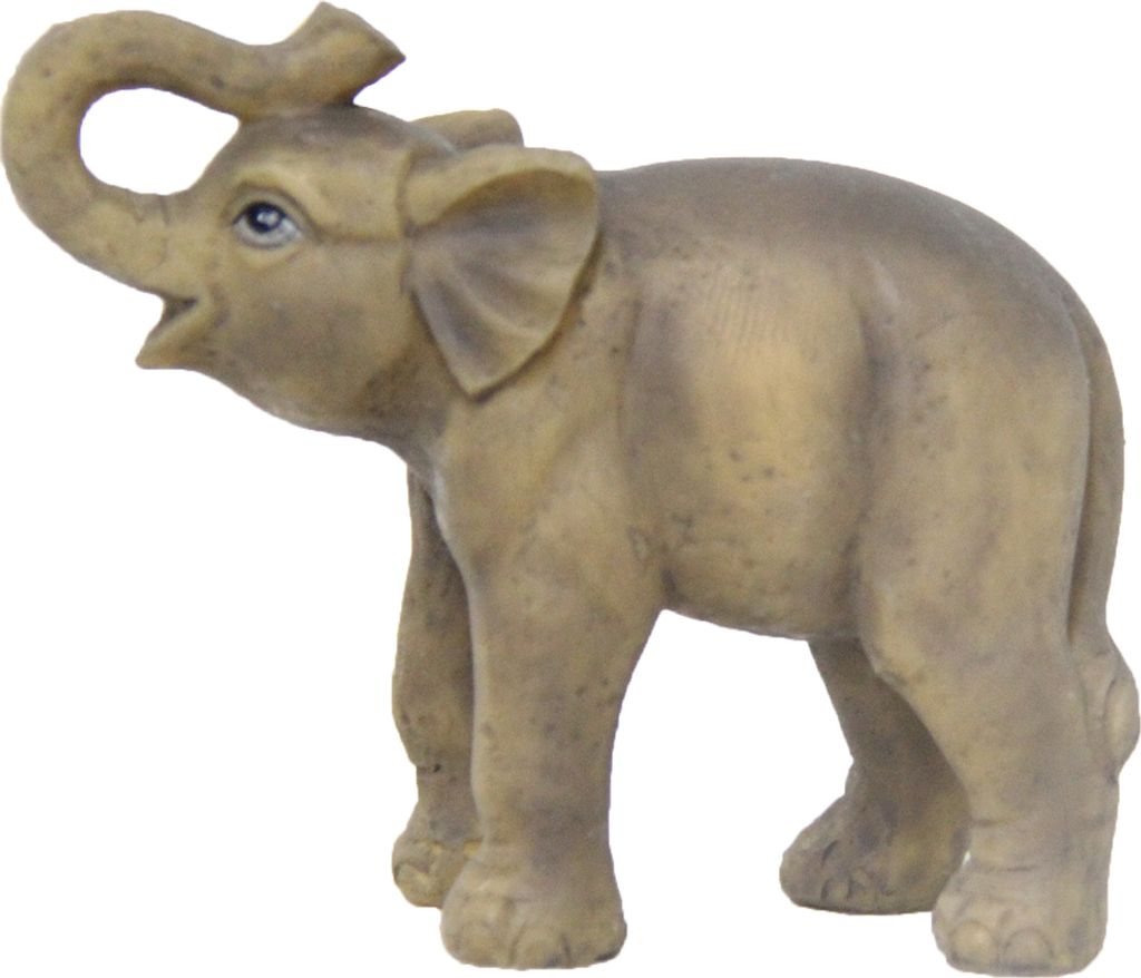 FADEDA Kleiner Elefant / Höhe:3 cm / handbemalt / detailgetreue Krippen Figuren - Weihnachten Tisch Dekoration Krippe Zubehör