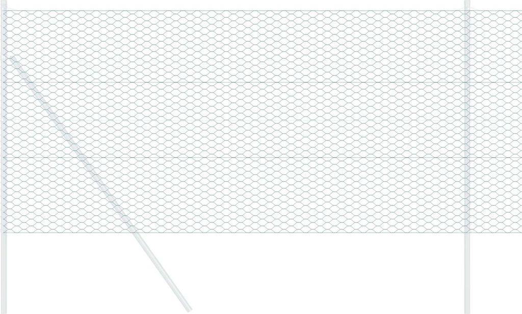 Hexagonzaun Grün 1 x 10 m PVC