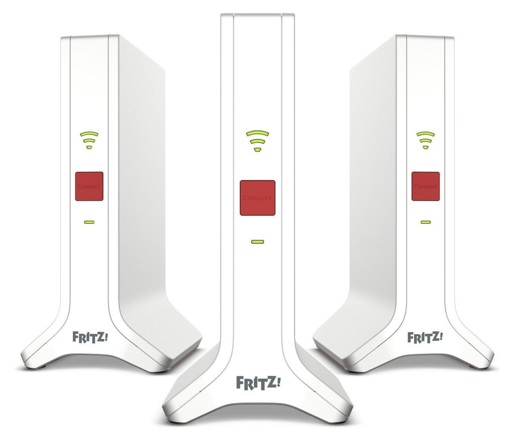 Mesh Set 4200 3-pack Edition Inter, Rot, Weiß, 2x2/4x4, Netzwerk-Repeater, Leistung, WLAN, Dual-Band (2,4 GHz/5 GHz), Wi-Fi 6E (802.11ax)