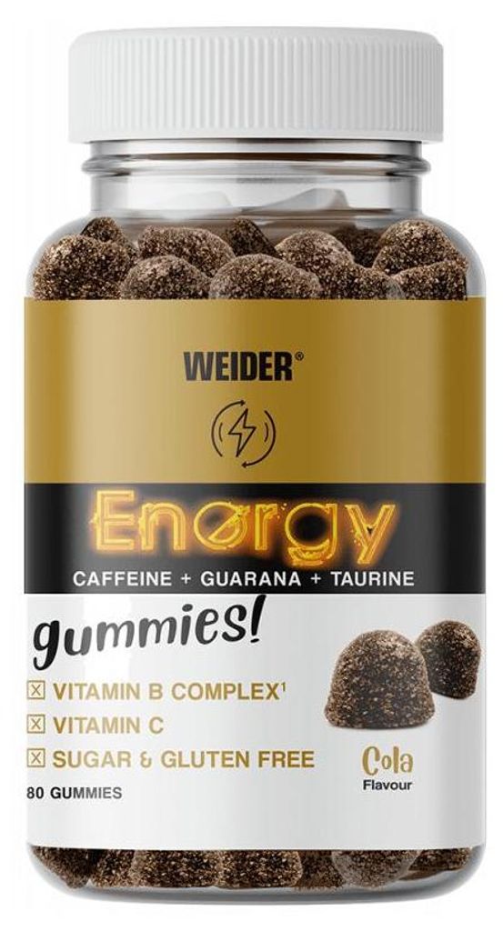 Weider Energy Gummies (80) Cola - Pre-Workout - Pre-Workout Booster