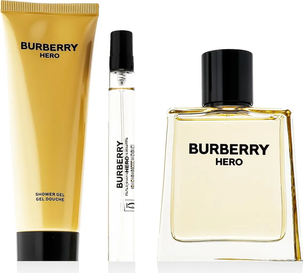 Cofanetto Burberry Hero Uomo: EDT 100ml, Travel Spray e Body Wash - 1