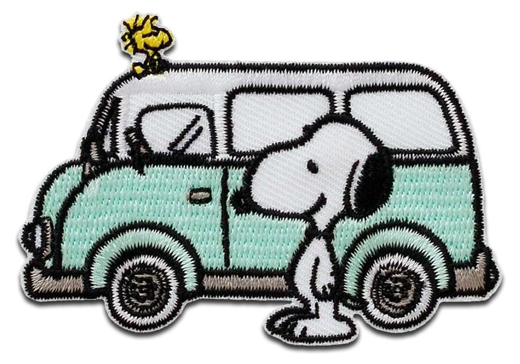 Mono-Quick Peanuts Woodstock Bus - Aufnäher, Bügelbild, Produktbild 