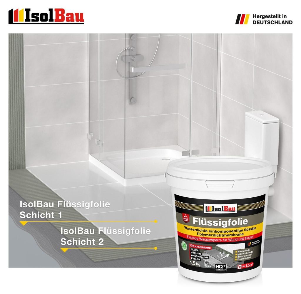 Abdichtung Set Dichtband Dichtbahn Innenecke Dichtset Bad Dusche Flüssigfolie