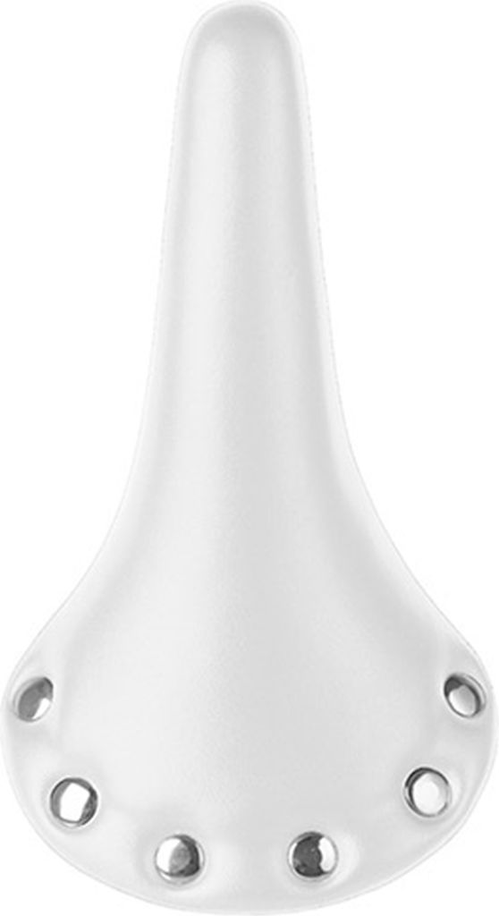Messingschlager Sattel RIVET mit Nieten, Unisex, weiß Produktbild 