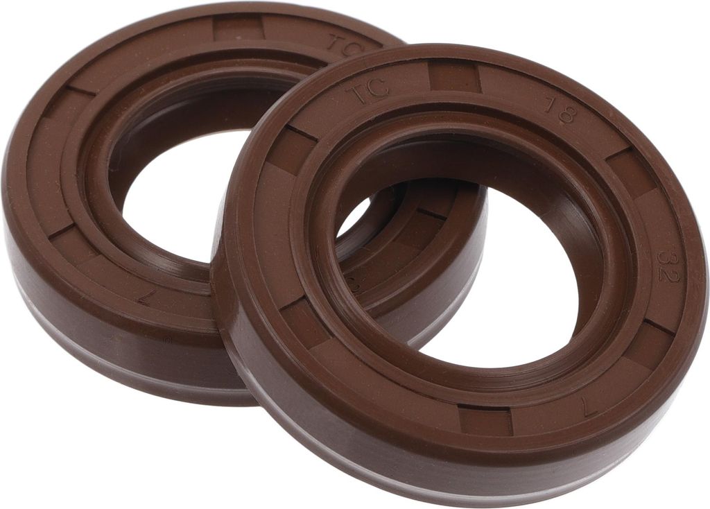 Universal Oil Seal TC Doppellippe W Stahlfeder Dichtungsring Rotierende Wellendichtung 18x32x7mm Hochdruck FKM Gummi Braun 2 Stück