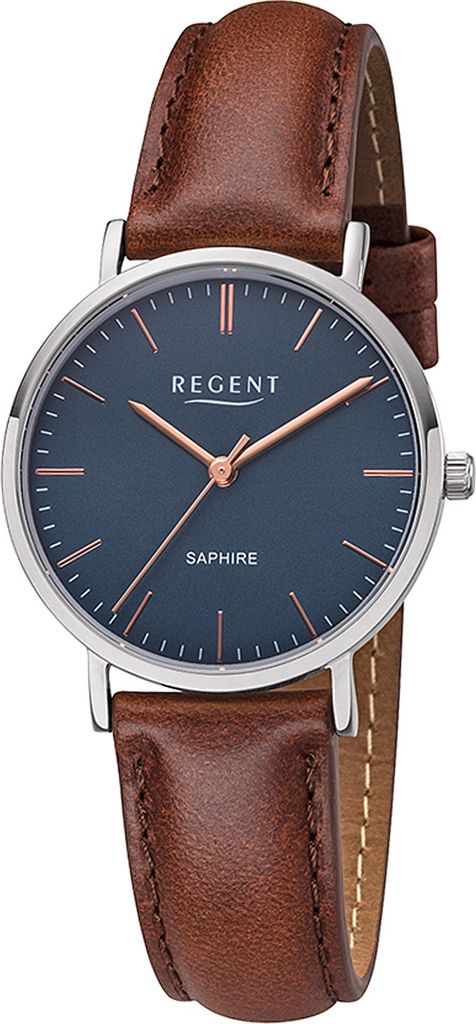 Regent Damen Uhr Lederarmband F-1216 Analog Leder
