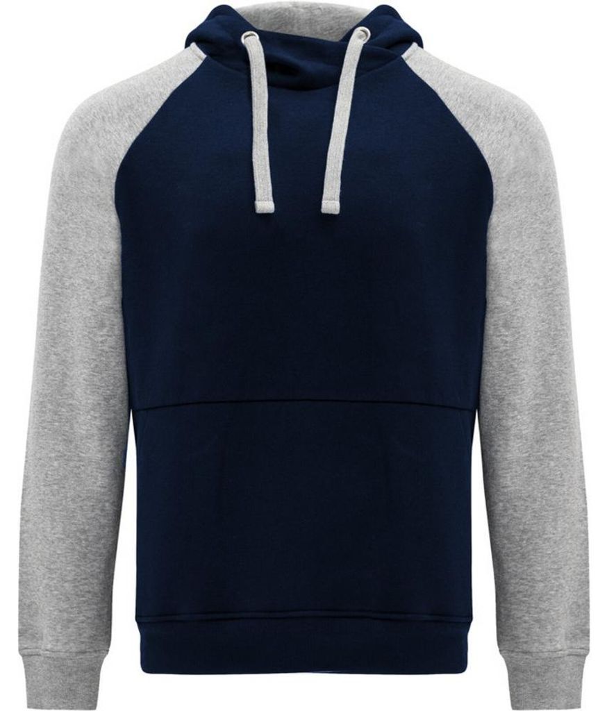 Roly - "Badet" Kapuzenpullover Zweifarbig für Herren/Damen Uni LT5609 (XXL) (Marineblau/Grau meliert)