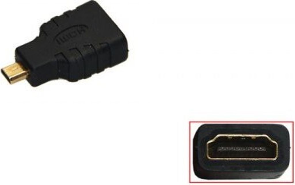 Goobay HDMI A-Buchse zu HDMI D(Micro)-Stecker - A 351 G (HDMI F/HDMI MICRO M)