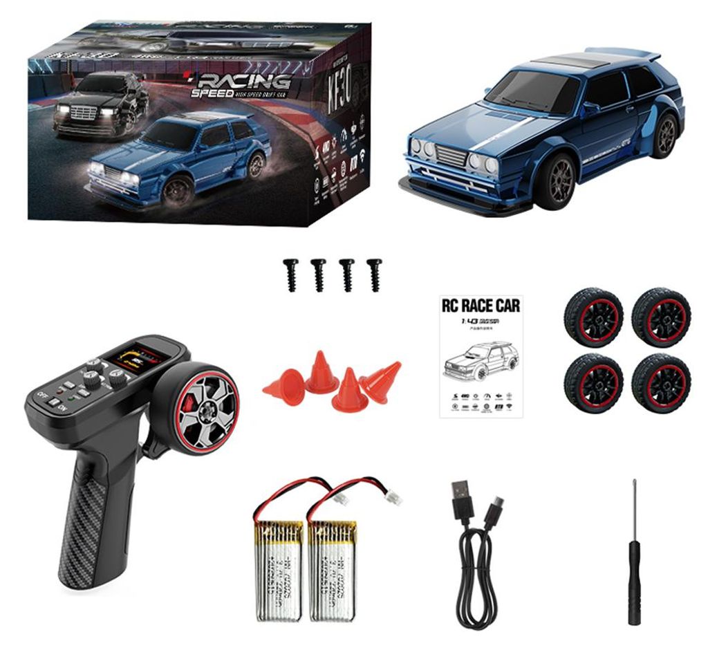 KFPLAN KF30 RC Drift Auto 1:43, 4WD Mini Rennwagen mit Produktbild 