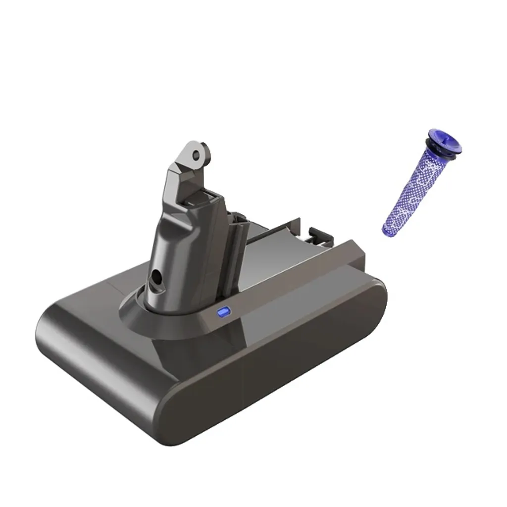 Batterie de Remplacement pour Dyson V6 et Filtre Protection 21,6 Volts
