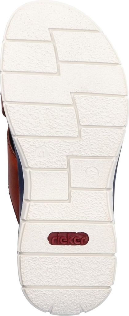 Rieker Herren Pantolette aus Leder in Weite G 1/2 mit Light Riricon Sohle 25186, Größe:45 EU, Farbe:Braun