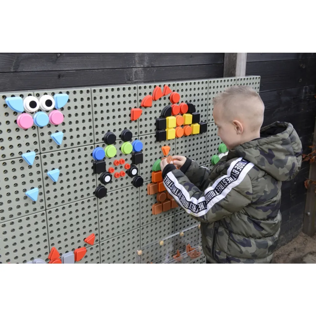 Chevilles Géométriques Masterkidz : Accessoire de Jeu Mural Educatif - 12