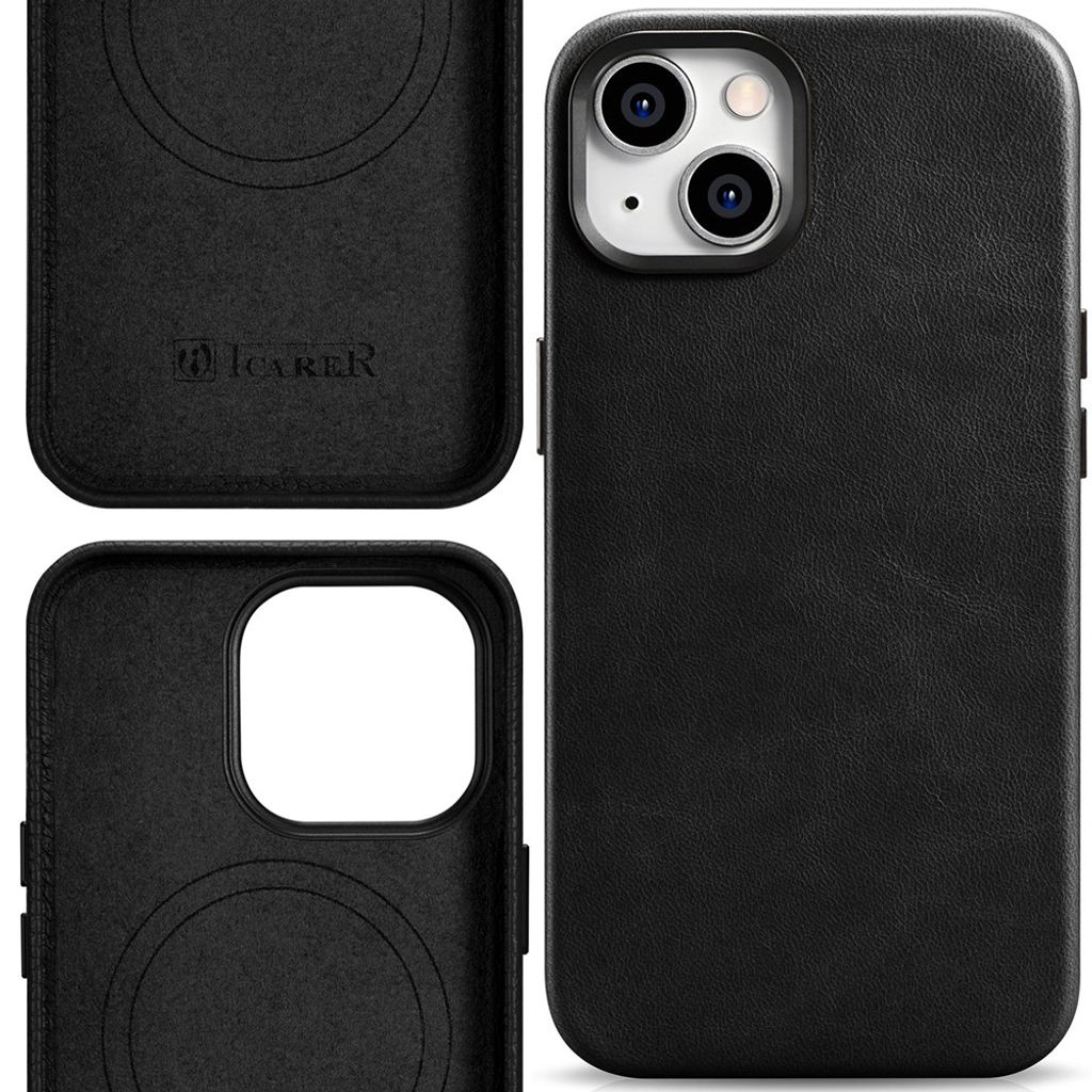 Icarer Öl Wachs Premium Lederhülle Iphone 14 Plus Produktbild 