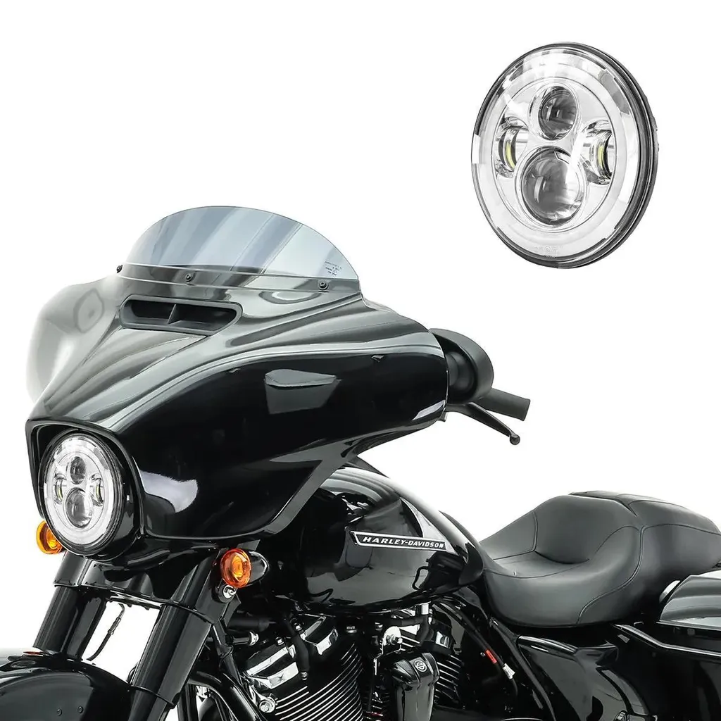 Faro Principale LED 7" FS7 Harley Davidson Cromo DRL High/Low Beam