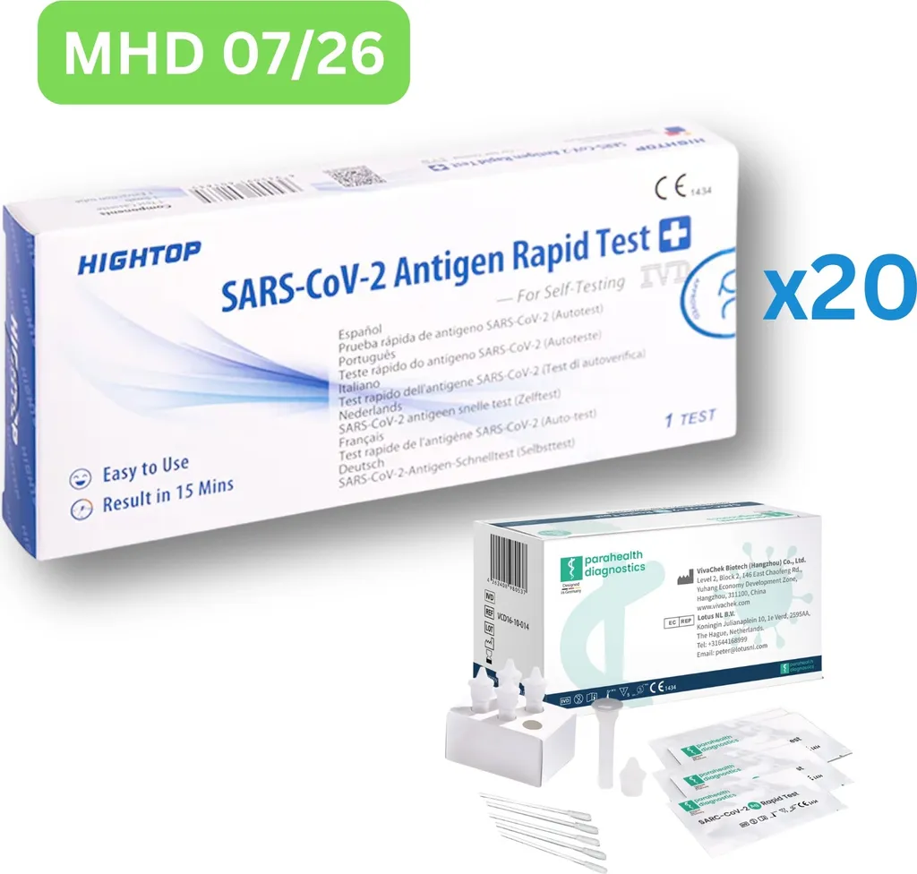 Stock 20+5 Tampone Rapido Hightop Antigenico - Scadenza 2026