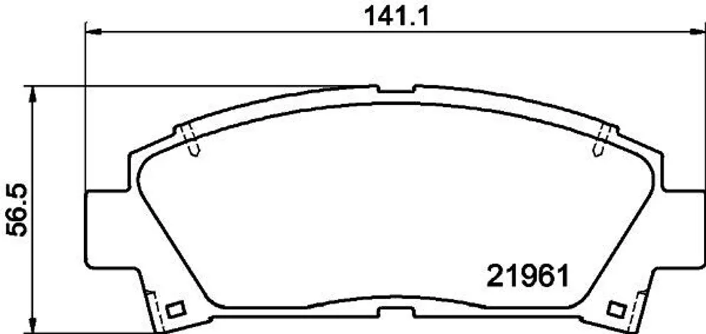 Plaquettes de frein à disque HELLA pour Toyota Avensis série T22