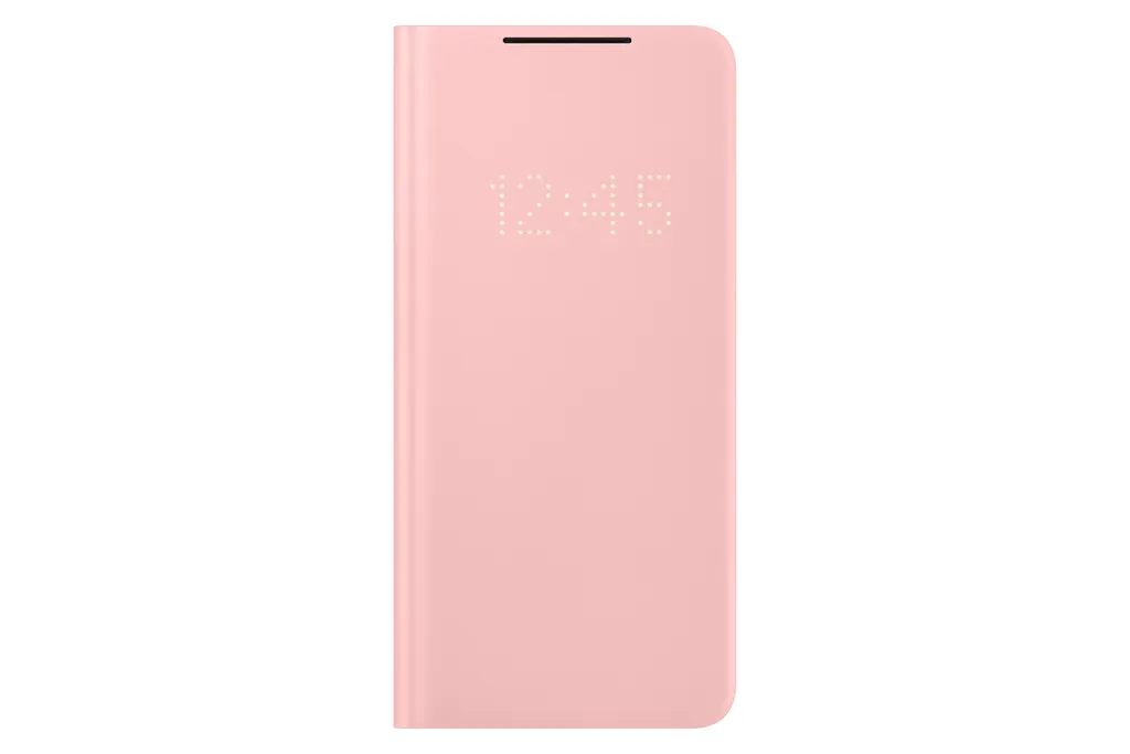 Étui Anti-Bactérien LED View Cover Rose pour Galaxy S21+ Samsung