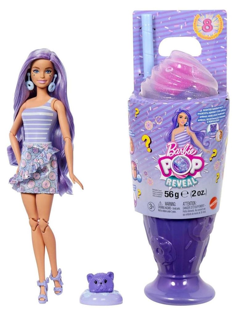 Barbie Pop! Reveal, Serie "Barbie Treats" - Muñeca Lila Imagen del producto 